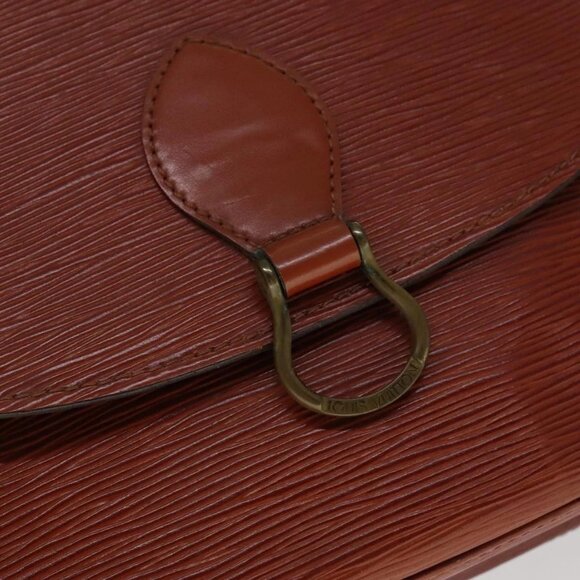 LOUIS VUITTON Epi Saint Cloud GM Shoulder Bag Brown M52193 LV Auth 111133 - Picture 11 of 15